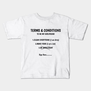 Girlfriend application form Kids T-Shirt